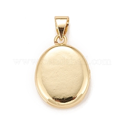 Brass Micro Pave Cubic Zirconia Locket Pendants&nbsp;KK-A161-41G
