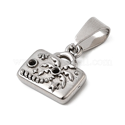 304 Stainless Steel Pendant Rhinestone Settings&nbsp;STAS-B167-10P