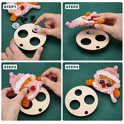 Basswood Measuring Tool for Doll Craft Eyes&nbsp;TOOL-WH0155-124B