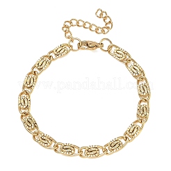 6MM 304 Stainless Steel Lumachina Chain Bracelets&nbsp;SA-CBA2696-14G