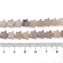 Natural Grey Agate Beads Strands&nbsp;G-U021-B01-02