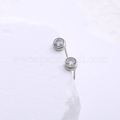 Minimalist Stainless Steel Flat Round Stud Earrings&nbsp;XU2913