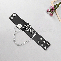 Punk PU Leather Cord Bracelets&nbsp;DIY-WH20007-369