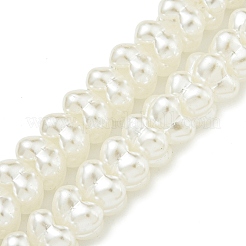 Transparent Spray Painted Glass Beads Strands&nbsp;GLAA-P066-01B