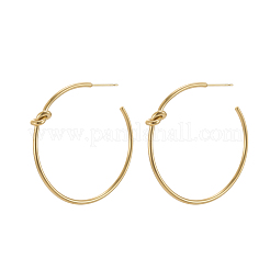 304 Stainless Steel Stud Earrings&nbsp;STAS-OY010-65G