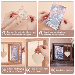 Rotating Artificial Board Rectangle Picture Frame&nbsp;FIND-WH0152-821B