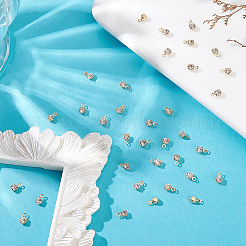 60Pcs Brass Rhinestone Charms&nbsp;KK-ME0002-96