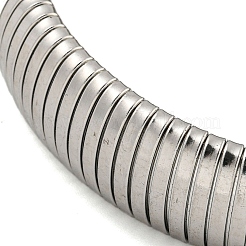 Non-Tarnish 304 Stainless Steel Spring Bangles for Women Men&nbsp;BJEW-U003-02F-P