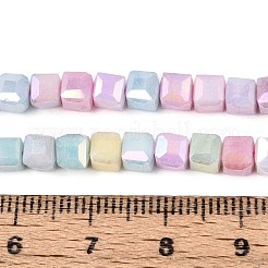 Anti-Tarnish Electroplate Glass Beads Strands&nbsp;X-GLAA-T025-4mm-10M
