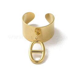 304 Stainless Steel Open Cuff Rings&nbsp;RJEW-K258-04G