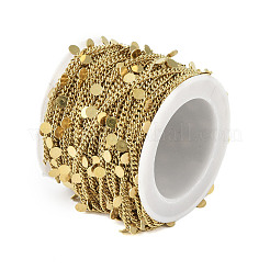 Ion Plating(IP) 304 Stainless Steel Curb Chains&nbsp;AJEW-Q150-04G-02
