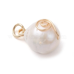 Natural Keshi Pearl Pendants&nbsp;PALLOY-JF04811-01
