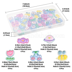 32Pcs 8 Style Transparent Acrylic Beads&nbsp;MACR-FS0001-95