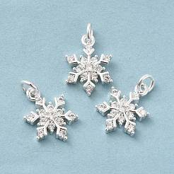 Rack Plating Brass Micro Pave Cubic Zirconia Charms&nbsp;KK-E081-15S