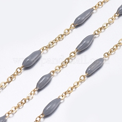 Handmade Enamel Beaded Chains&nbsp;CHS-I007-06G-03