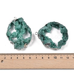 Dyed Nuggets Natural Druzy Geode Agate Big Pendants&nbsp;G-M287-08-S