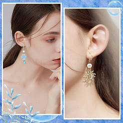 24Pcs 6 Colors 304 Stainless Steel Stud Earring Findings&nbsp;STAS-SC0009-55