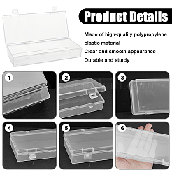 15Pcs Plastic Bead Containers with Hinged Lid&nbsp;AJEW-GO0004-86