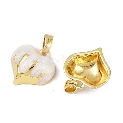 Brass Enamel Charms&nbsp;KK-F908-03G-02