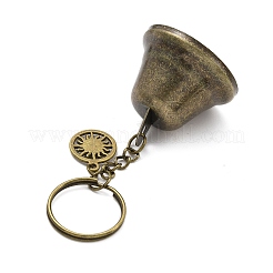 Iron Bell & Hollow Out Alloy Pendant Keychains&nbsp;KEYC-JKC00998-01