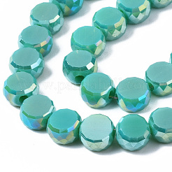 Electroplate Glass Beads Strands&nbsp;EGLA-Q125-002-A02