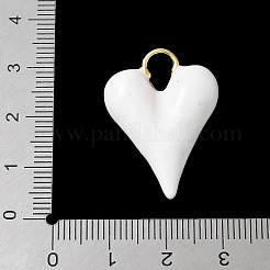 Brass Enamel Pendants&nbsp;KK-P290-04G-01