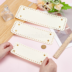 3Pcs Imitation Leather Bag Base&nbsp;DIY-WH0816-166B-G