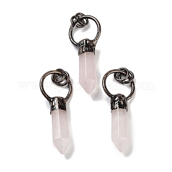 Natural Mixed Stone Faceted Pointed Bullet Pendants&nbsp;G-A221-03