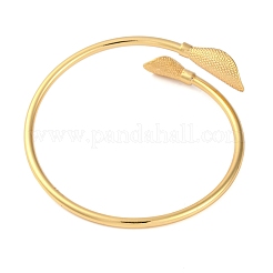 Brass Open Cuff Bangles for Women&nbsp;KK-S404-01G