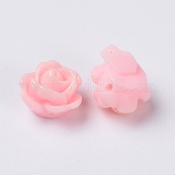 Rose Flower Opaque Resin Beads&nbsp;X-CRES-B1029-A02