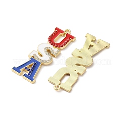 Independence Day Alloy Enamel Pendants&nbsp;X1-ENAM-I069-01G-06