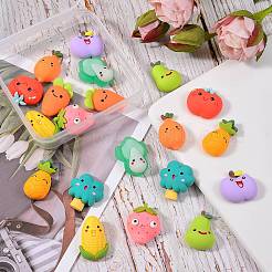 20Pcs 10 Style Opaque Resin Cabochons&nbsp;CRES-SZ0001-18