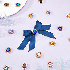 54Pcs 9 Colors Glass Rhinestone Cabochons&nbsp;ALRI-GA0001-02