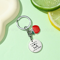 Stainless Steel & Alloy Enamel Keychain&nbsp;KEYC-YW00077