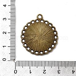 Tibetan Style Pendant Cabochon Settings&nbsp;TIBE-21668-AB-NR