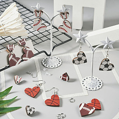 DIY Sport Theme Earring Making Kit&nbsp;DIY-TA0006-11