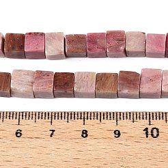 Natural Rhodonite Beads Strands&nbsp;G-T139-6x6-03