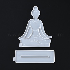 YOGA DIY Silicone Statue Molds&nbsp;DIY-G046-11