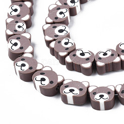 Handmade Polymer Clay Bead Strands&nbsp;CLAY-S096-004-01B