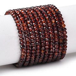 Natural Orange Garnet Beads Strands&nbsp;G-K366-F01-4x3mm