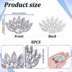 Glass Clothing Patches&nbsp;PATC-WH0028-025G