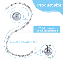 1 Strand Glass Pearl Beads Strands&nbsp;HY-HS0001-01B