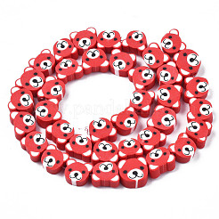 Handmade Polymer Clay Bead Strands&nbsp;CLAY-S096-004-01F