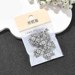 SHEGRACE Brass Pave Clear Cubic Zirconia Flower Chandelier Components Links&nbsp;XGRQ29316-393P