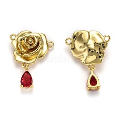 Brass Micro Pave Cubic Zirconia Pendants&nbsp;ZIRC-L100-041G