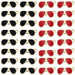 60Pcs 2 Colors Alloy Enamel Pendants&nbsp;ENAM-SC0007-81