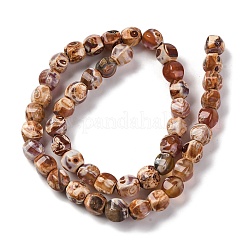 Natural Fire Crackle Agate Beads Strands&nbsp;G-G163-B01-01