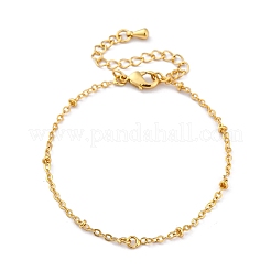 Brass Cable Chain Bracelets for Women&nbsp;BJEW-G735-20G