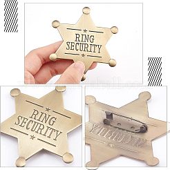 Ring Security Word Badge&nbsp;AJEW-FG0001-94