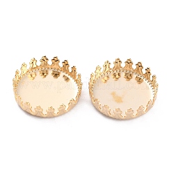 304 Stainless Steel Cabochon Settings&nbsp;STAS-Y001-06B-G